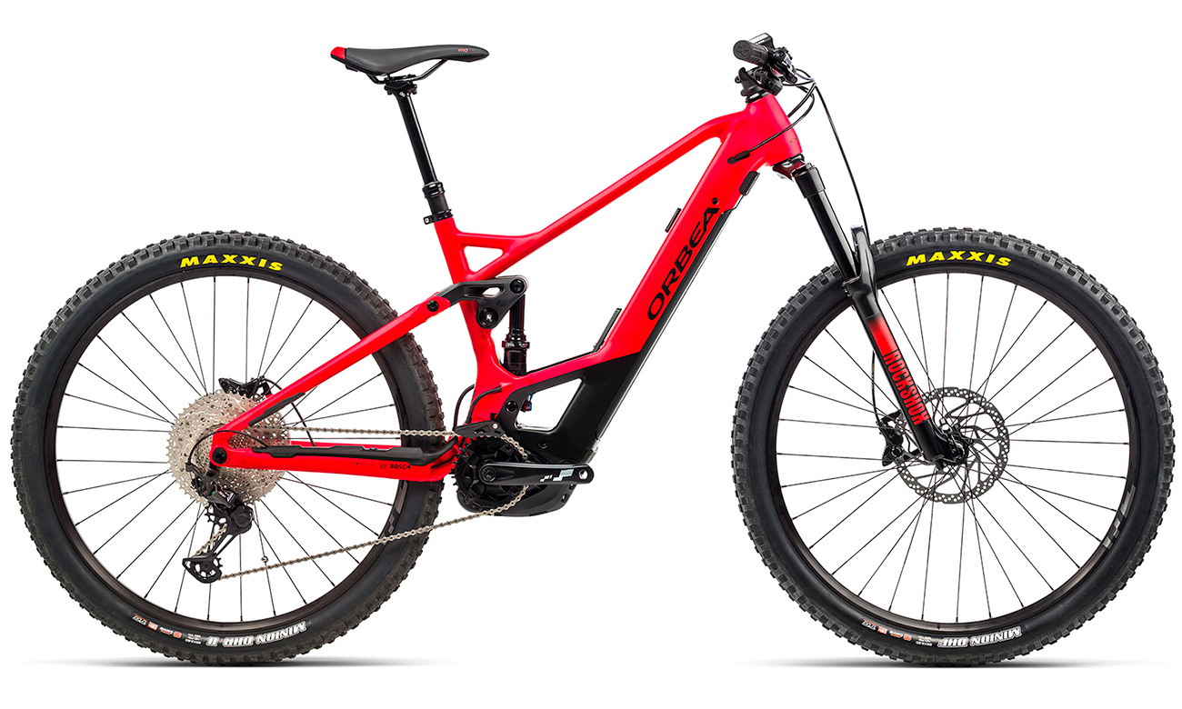 Фотографія Велосипед Orbea WILD FS H25 29" (2021) 2021 Червоно-чорний